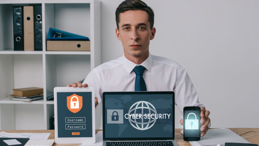 Total Quality Media security man computer